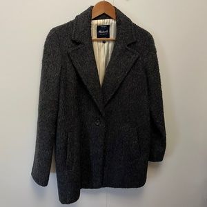 Madewell Car Coat in brushed wool blend. Sz 2 Excellent condition!
